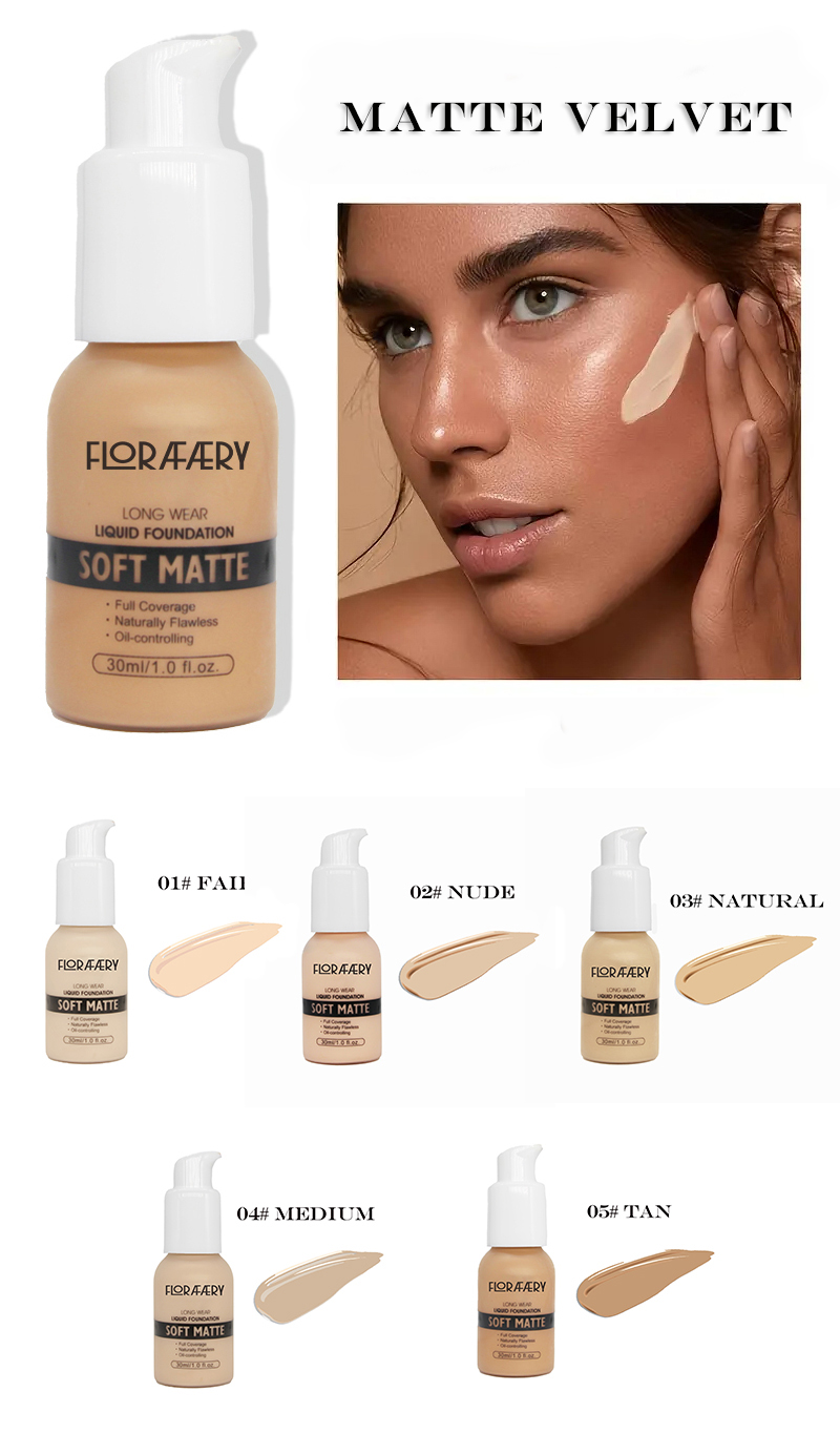 full coverage 24 hour matte oil control flawless foundation