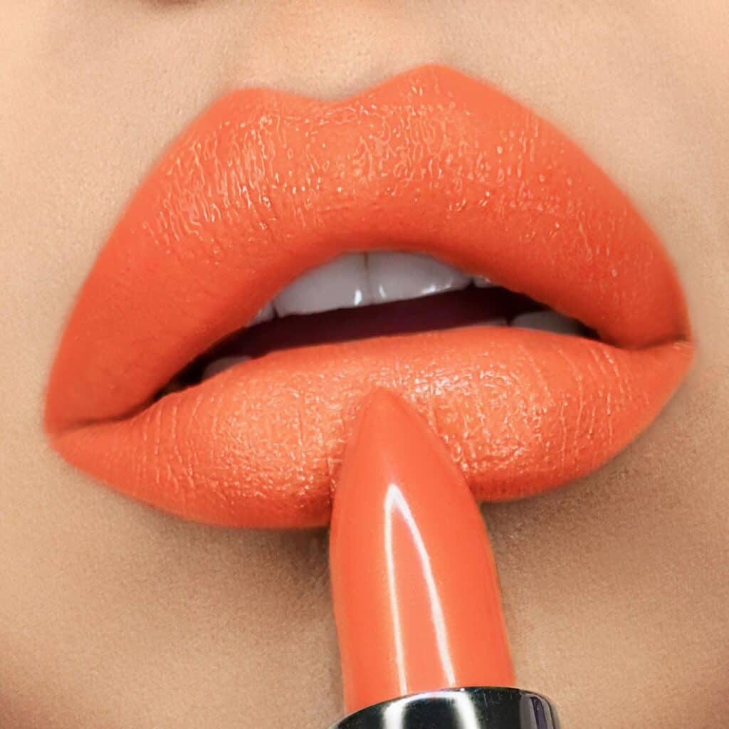 orange color lipstick