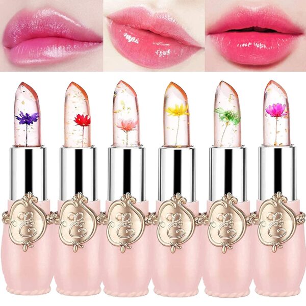 moisturizing dried flowers lip makeup color changing lipsticks