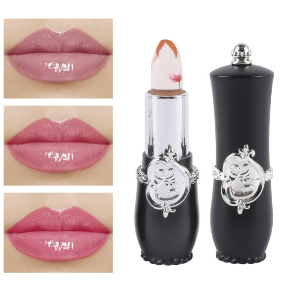 black tube dry flower lipstick