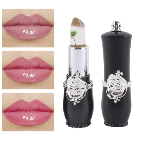 black tube dry flower lipstick