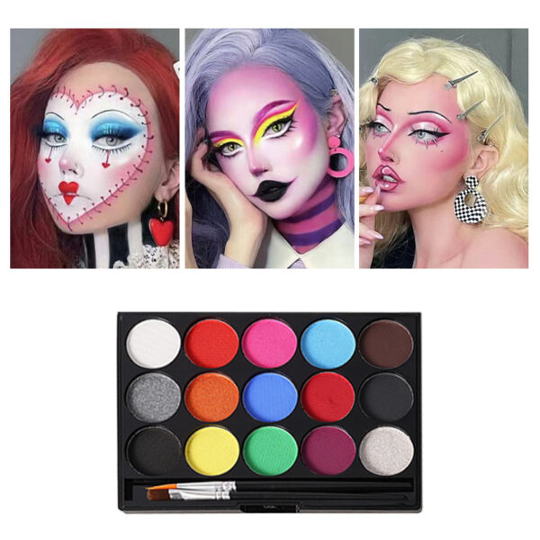 8005 15 color face paint palette