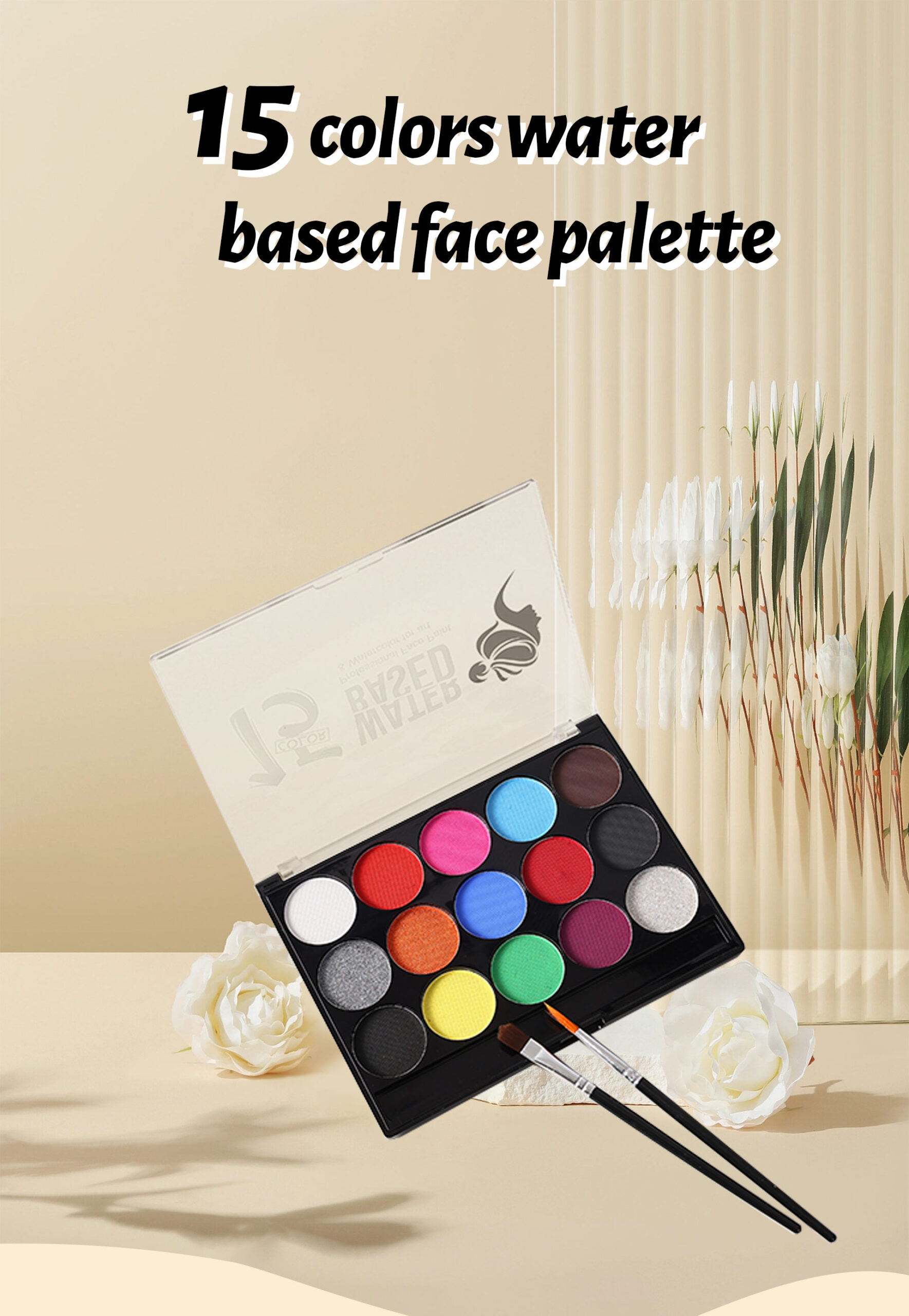 8005 15 color face paint palette